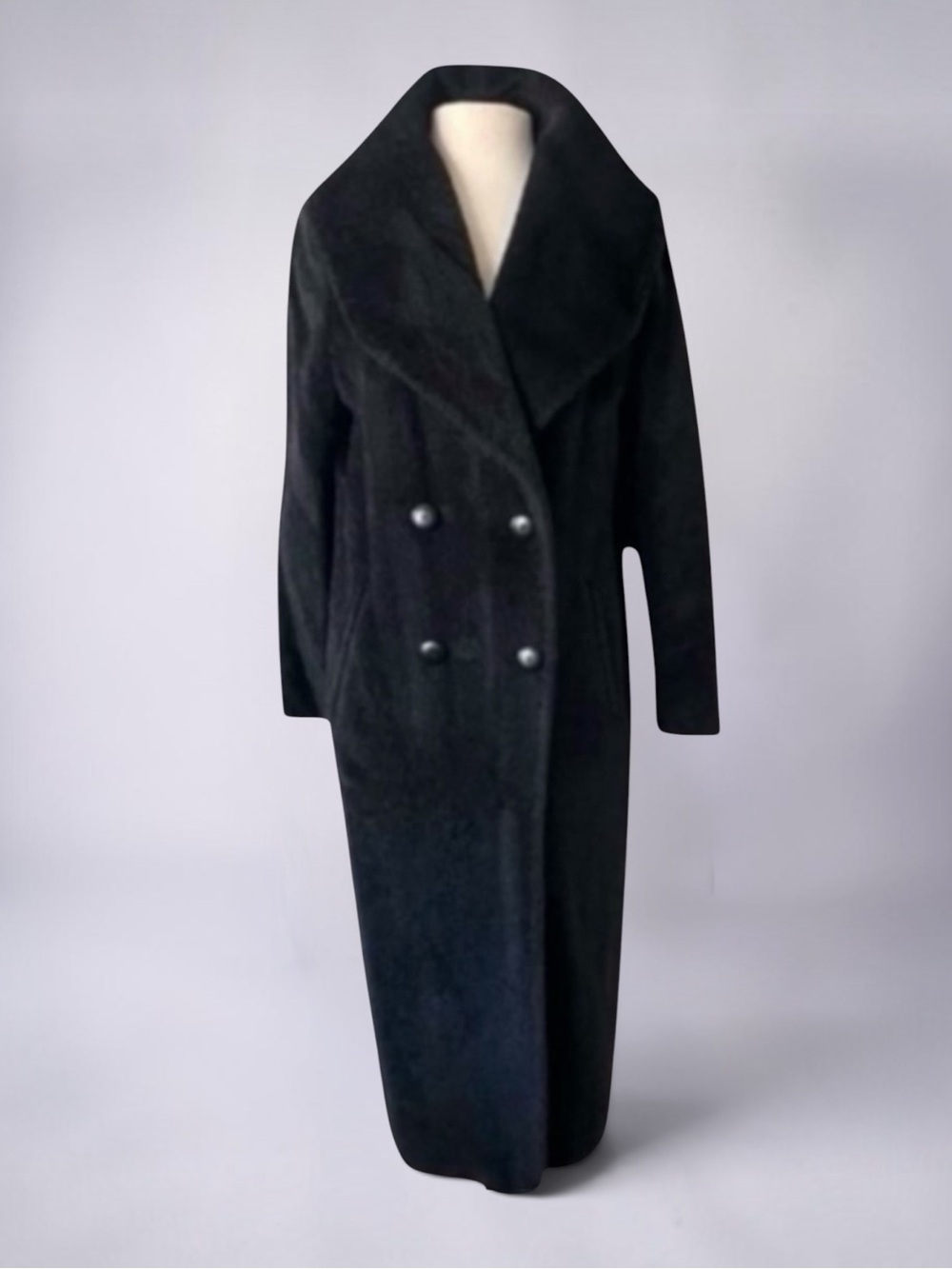 MAX MARA ALPACA WOOL TEDDY LUSH CLASSIC COAT